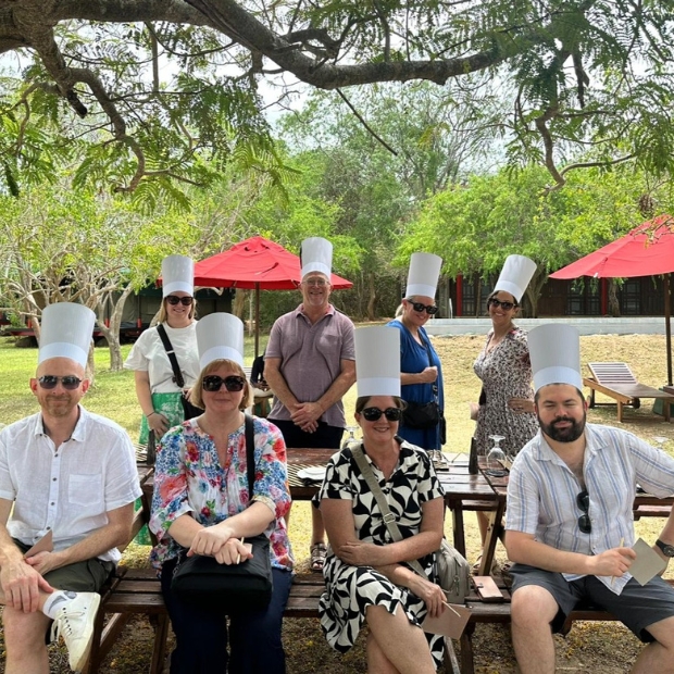 Travellers Choice agents enjoy a cooking demonstration in Weerawilla